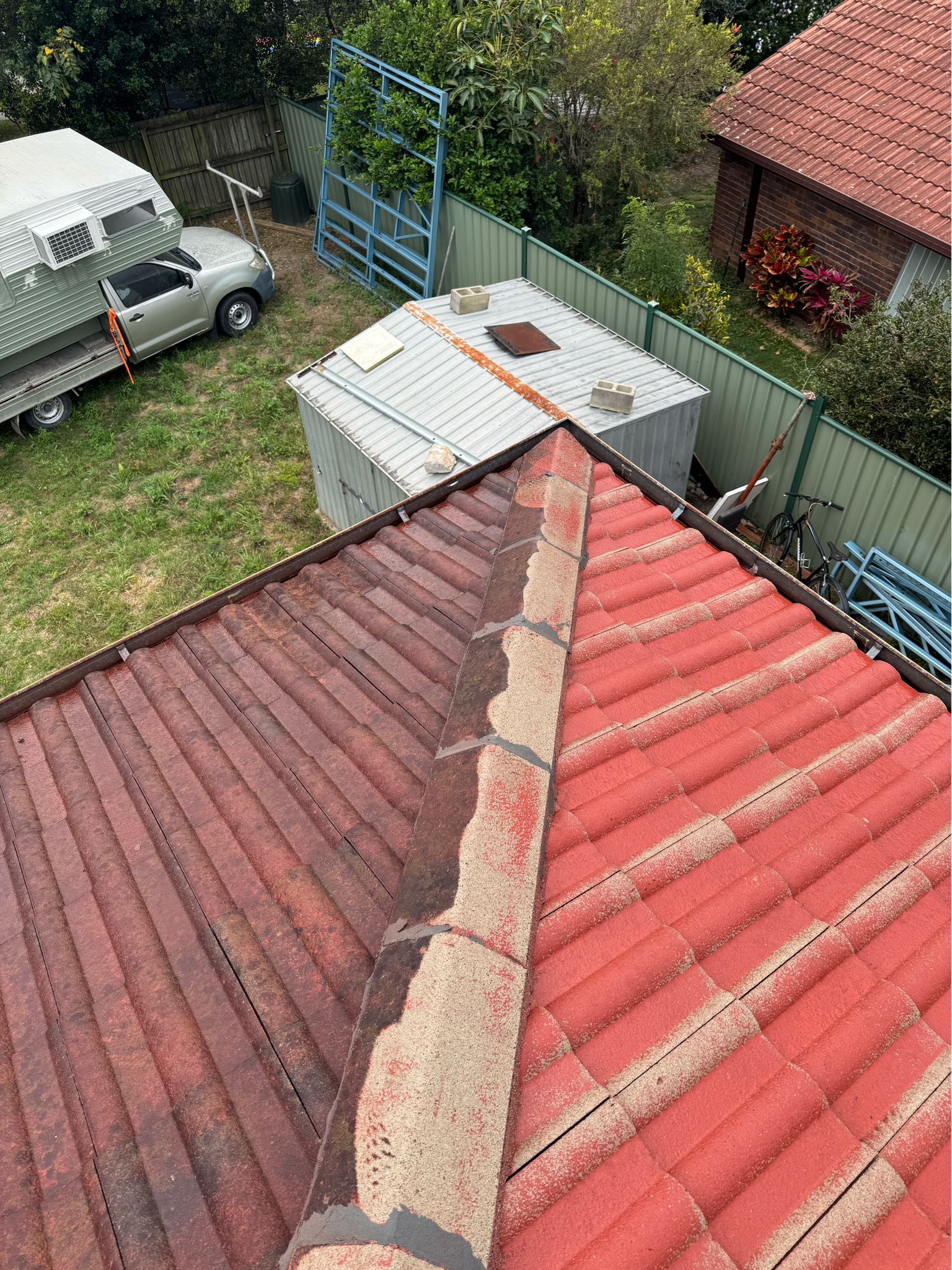 Before and after pressure washing comparison — driveway cleaned by TORBAK Brisbane